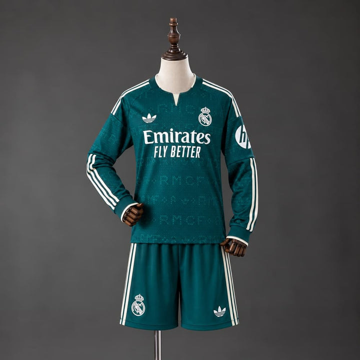 KIT Enfant Real Madrid Extérieur Manches Longues 26/27 - vue 1