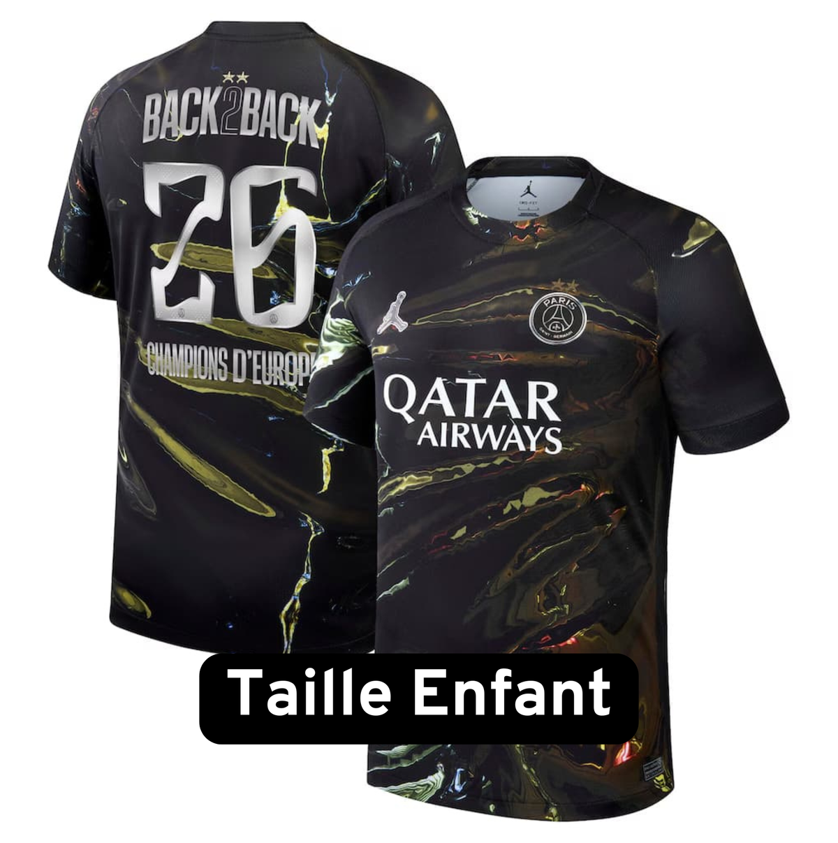 Maillot Paris SG Enfant 2 étoiles Night Edition Fifth Collector 25/26 - vue 1