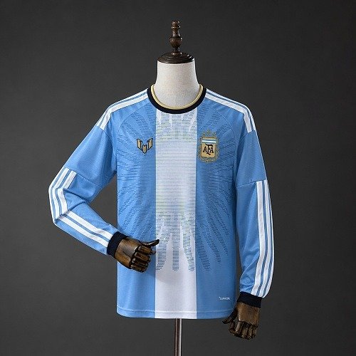 Maillot Argentine Messi Homme Édition Anniversaire Manches Longues 2026, vue de face