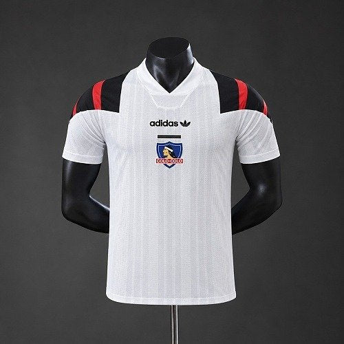 Maillot Colo-Colo Blanc EQT Homme Rétro LFSTLR 26/27, vue de face