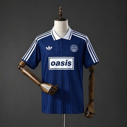 Maillot Oasis Homme Live '25 Originals Bleu Marine, vue de face