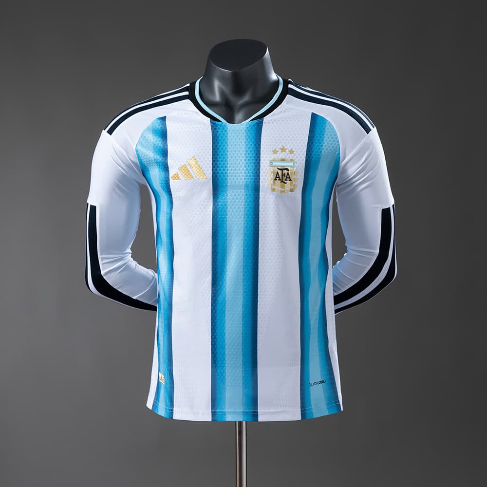 Maillot Argentine Domicile Homme Manches Longues Coupe du Monde 2026 - vue 1