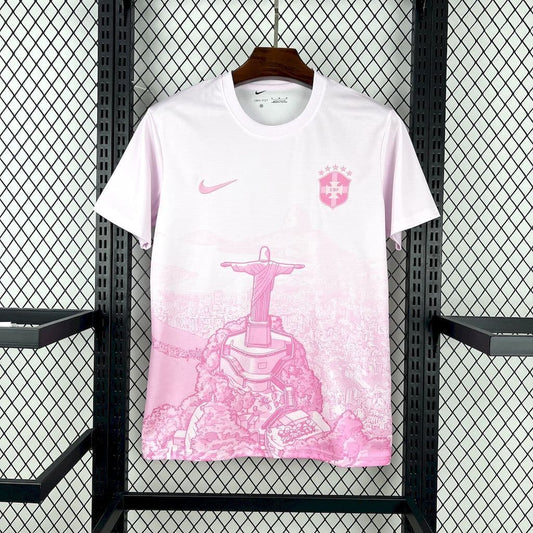 Maillot Brésil Christ rédempteur Édition Spéciale Rose Homme 25/26 - vue 1
