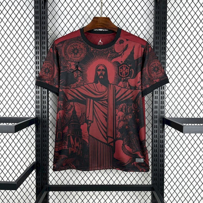 Maillot Brésil Christ rédempteur Édition Spéciale Rouge Homme 25/26 - vue 1