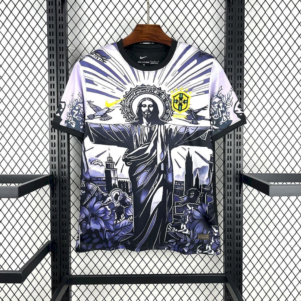 Maillot Brésil Christ rédempteur Édition Spéciale Violet Homme 25/26 - vue 1