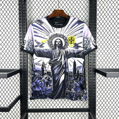 Maillot Brésil Christ rédempteur Édition Spéciale Violet Homme 25/26 - vue 1
