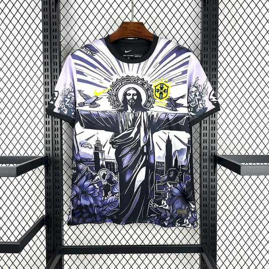 Maillot Brésil Christ rédempteur Édition Spéciale Violet Homme 25/26 - vue 1