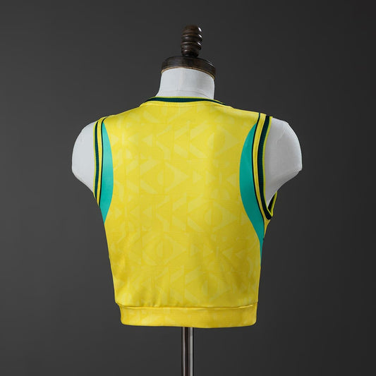 Maillot Brésil Femme Crop Tank Top Domicile Coupe du Monde 2026 - vue 2