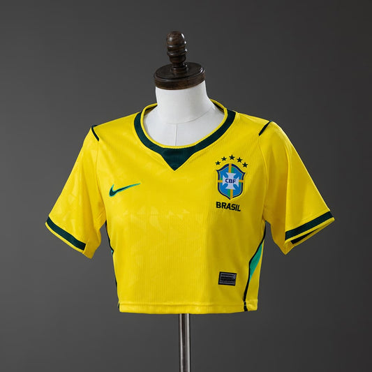 Maillot Brésil Femme Crop Top Domicile Coupe du Monde 2026 - vue 1