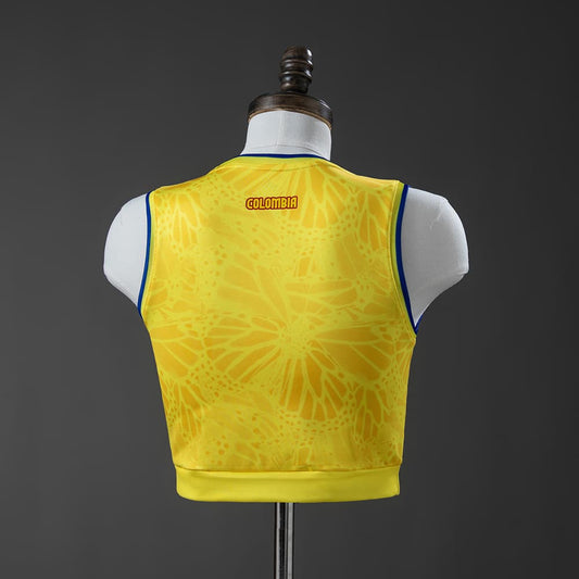 Maillot Colombie Femme Crop Tank Top Domicile Coupe du Monde 2026 - vue 2