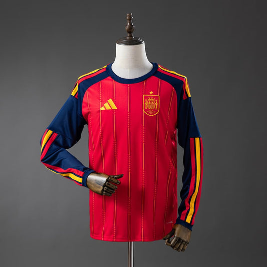 Maillot Espagne Domicile Homme Manches Longues Coupe du Monde 2026 - vue 1