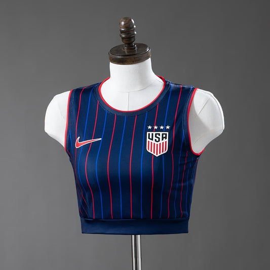 Maillot États-Unis (USA) Femme Crop Top Extérieur Coupe du Monde 2026 - vue 1