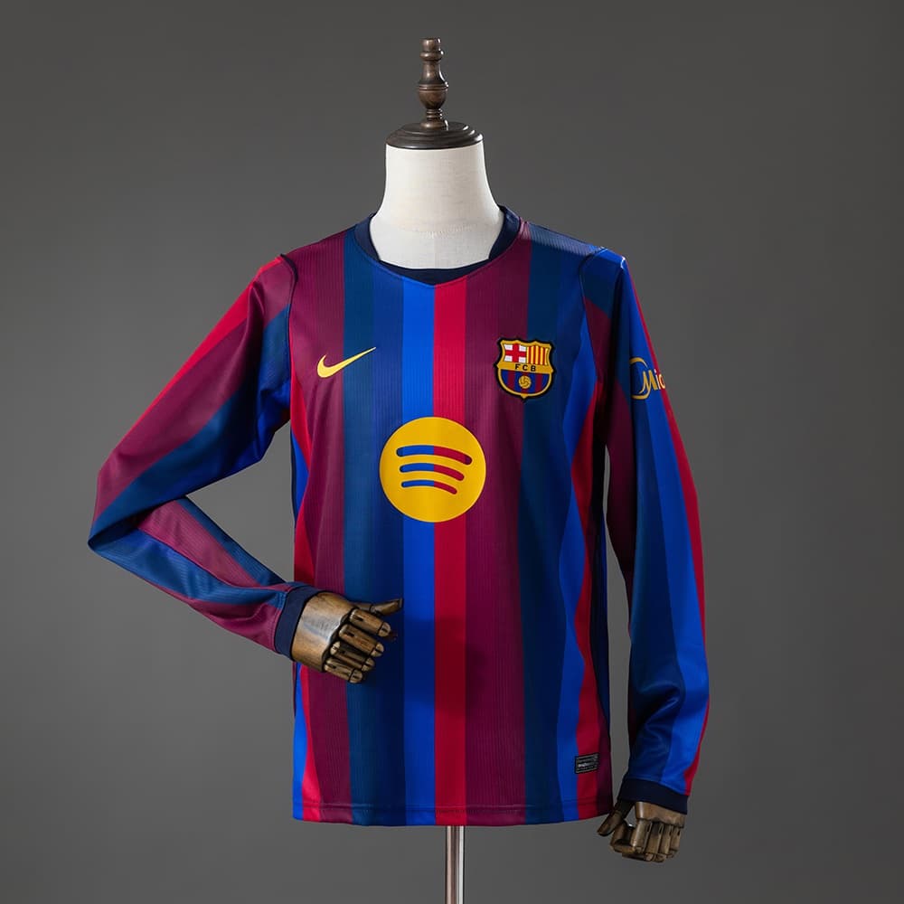 Maillot FC Barcelone Domicile Homme Manches Longues 26/27 - vue 1