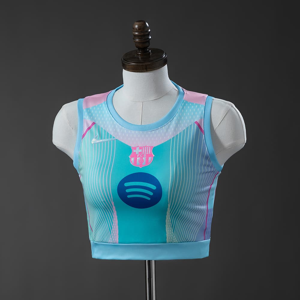 Maillot FC Barcelone Femme Crop Top Concept Bleu 25/26 - vue 1
