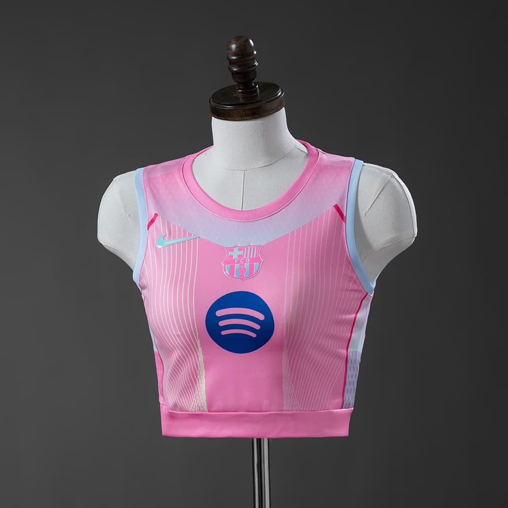 Maillot FC Barcelone Femme Crop Top Concept Rose 25/26 - vue 1