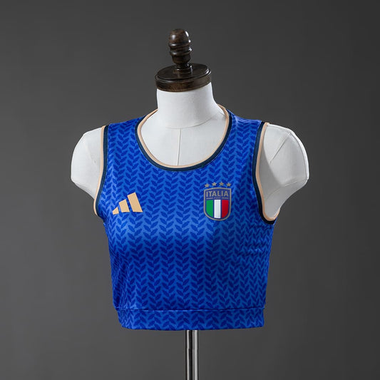 Maillot Italie Femme Crop Top Domicile Coupe du Monde 2026 - vue 1