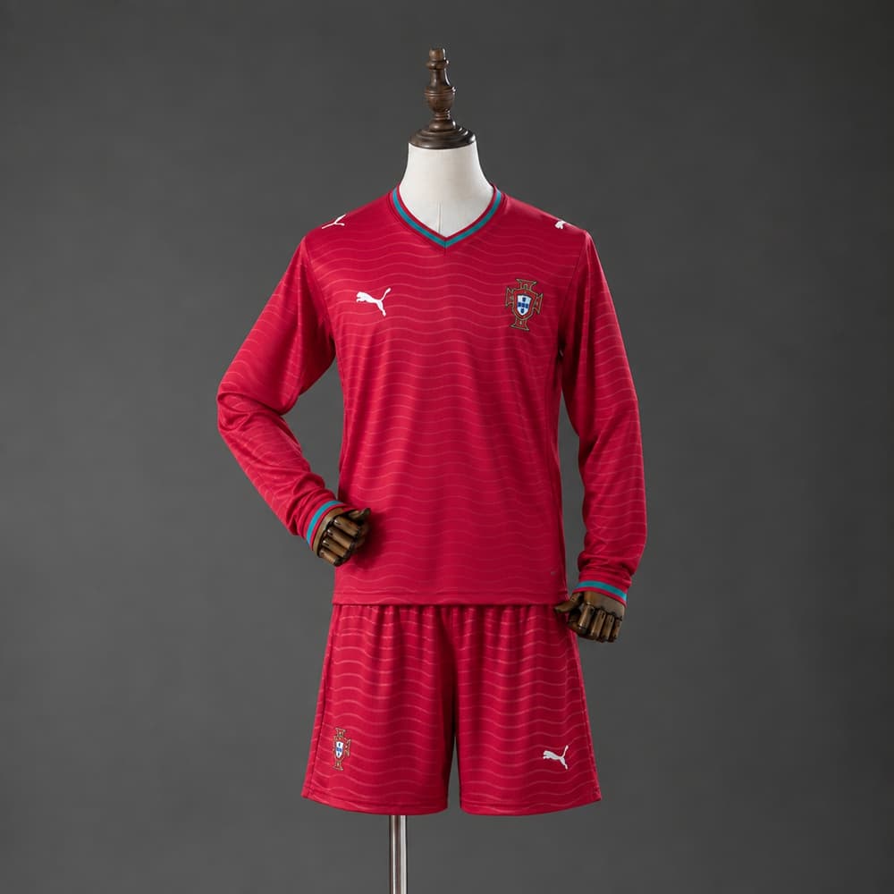 KIT Enfant Portugal Domicile Manches Longues 26/27 - vue 1