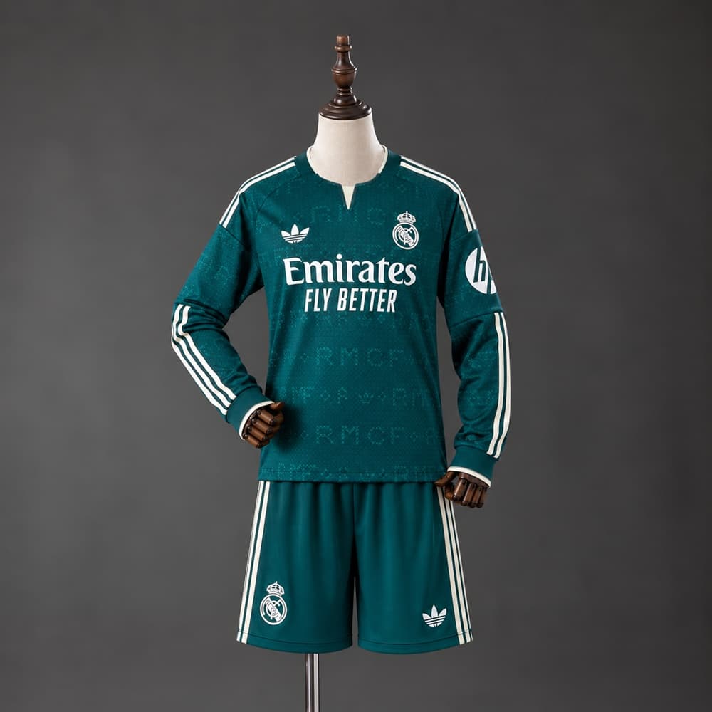 KIT Enfant Real Madrid Extérieur Manches Longues 26/27 - vue 1