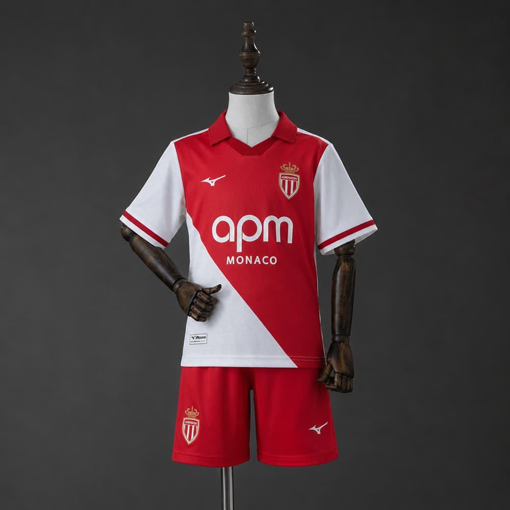 Kit Enfant AS Monaco Domicile 26/27 - vue 1