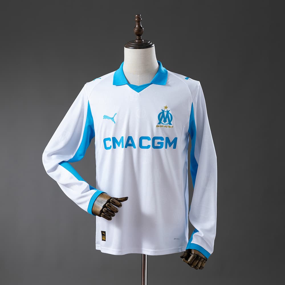 Maillot Olympique Marseille OM Domicile Homme Manches Longues 25/26 - vue 1