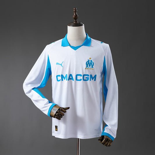 Maillot Olympique Marseille OM Domicile Homme Manches Longues 25/26 - vue 1