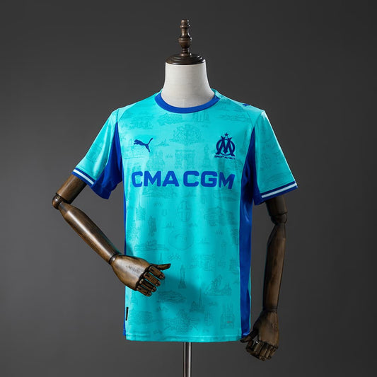 Maillot Olympique Marseille OM Gardien Bleu Homme 25/26 - vue 1