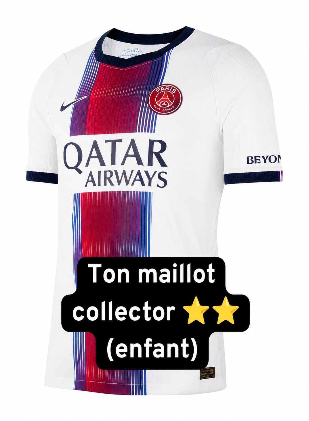 Maillot Paris SG Enfant 2 étoiles Extérieur Collector 26/27 - vue 1