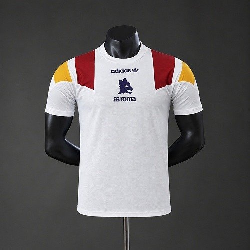Maillot AS Roma Blanc EQT Homme Rétro LFSTLR 26/27, vue de face