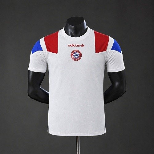 Maillot Bayern Munich Blanc EQT Homme Rétro LFSTLR 26/27, vue de face