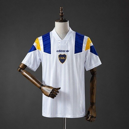 Maillot Boca Juniors Blanc EQT Homme Rétro LFSTLR 26/27, vue de face