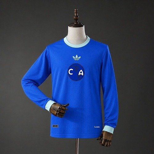 Maillot Club América Homme 110e Anniversaire Bleu Manches Longues 26/27, vue de face