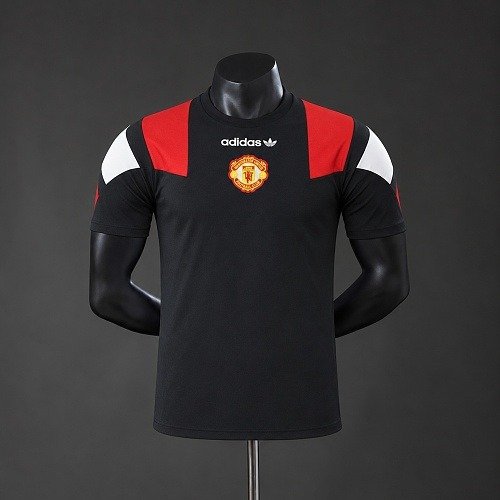 Maillot Manchester United Noir EQT Homme Rétro LFSTLR 26/27, vue de face