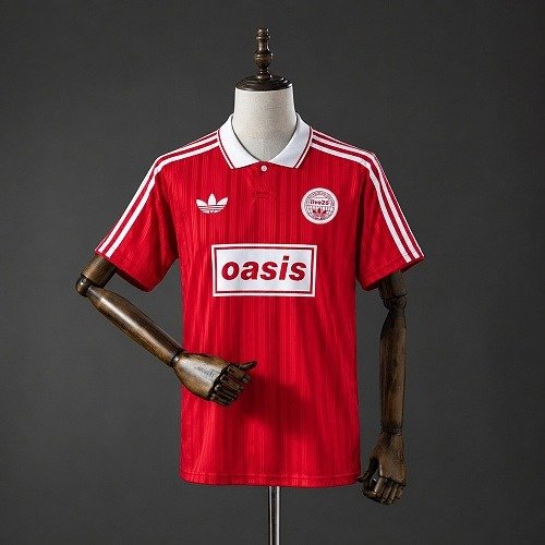Maillot Oasis Homme Live '25 Originals Rouge, vue de face
