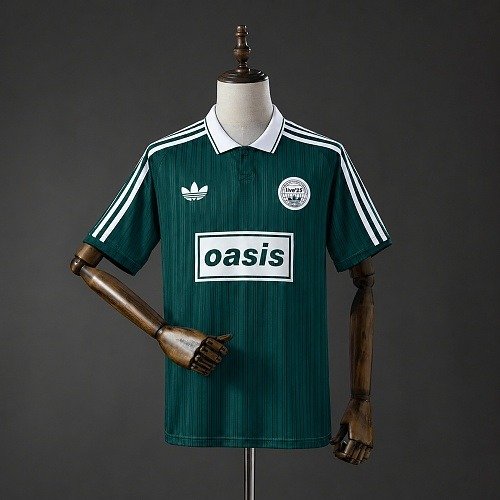 Maillot Oasis Homme Live '25 Originals Vert Foncé, vue de face