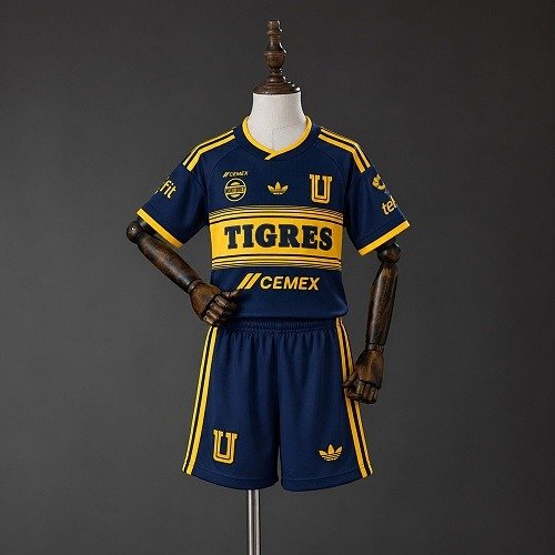 Kit Enfant Tigres UANL Bleu 26/27 — face